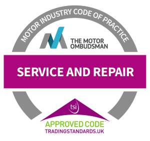 The Motor Ombudsman CTSI-approved Code of Practice stamp